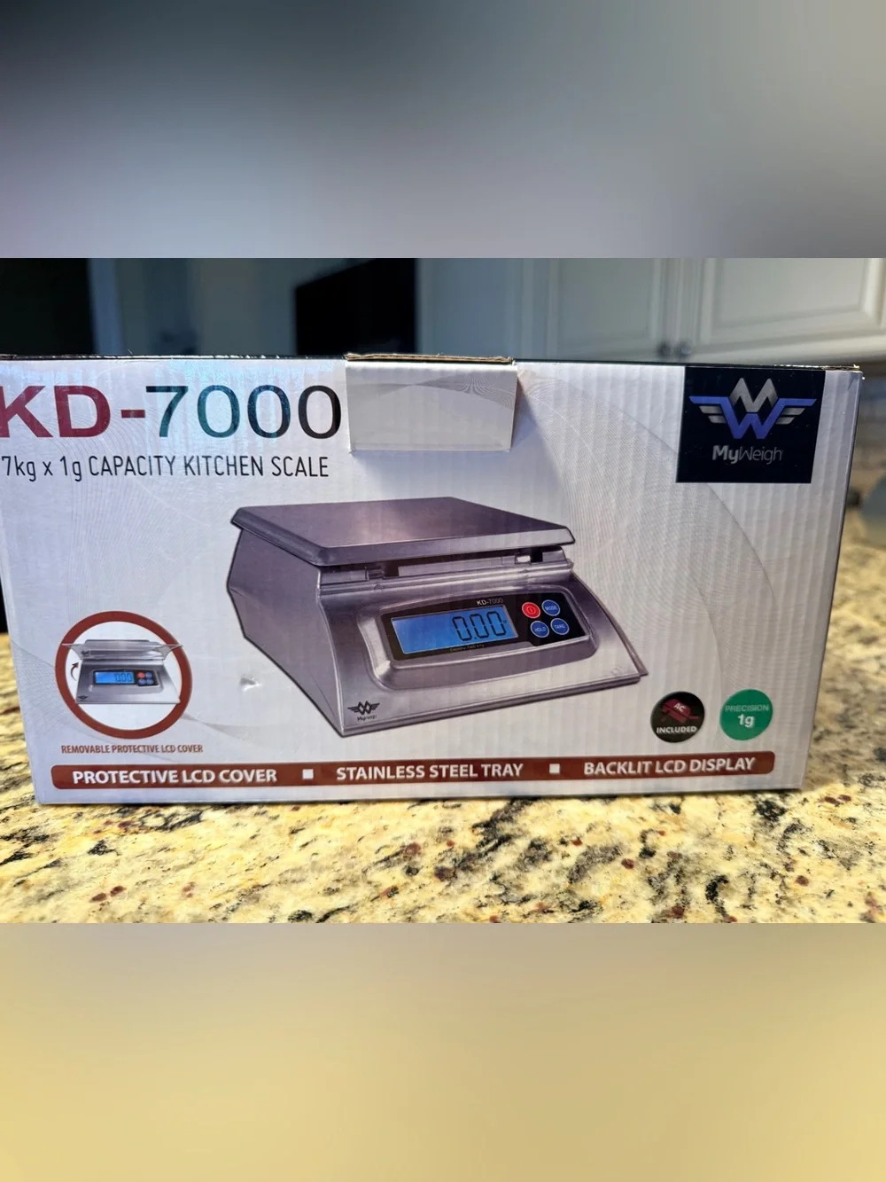 Stainless Steel My Weigh 7000 Kitchen (or SHIPPING) Electric Scale.  NWOT